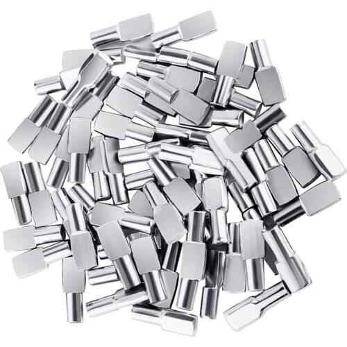 60x Shelf Studs Pegs 5mm Cabinet Fixed Shelf Pins Bracket Holder Hardware