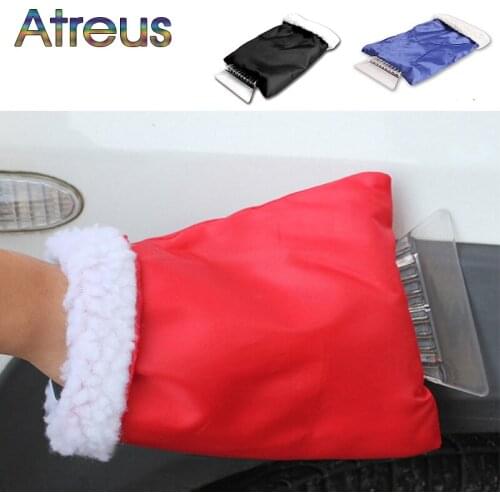 Atreus 1pcs Car snow shovel gloves scraper tool for Acura Chevrolet Cruze Aveo Peugeot 307 206 308 407 Seat Leon Tiguan 2017