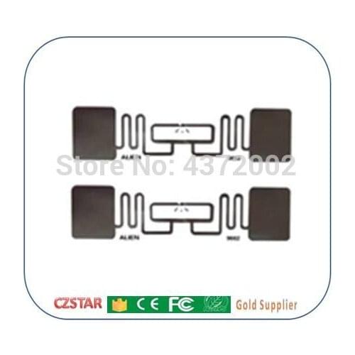 Free shipping 10pcs ISO 18000-6C 915mhz UHF RFID Tag alien 9662 H3 Chip Passive RFID UHF Sticker Label reader Read Range 1m-15m