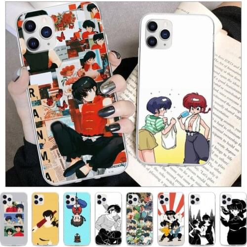 Ranma 1 2 Phone Case For Xiaomi Redmi K30s Ultra Note 9 9s Pro Max Mi 10 Lite 11 10T Pro Transparent Cover