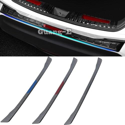 For TOYOTA C-HR CHR 2017 2018 2019 2020 Car Sticker Body Outside Rear Bumper Trim Stainless Steel Scuff Sill Trunk Plate Pedal
