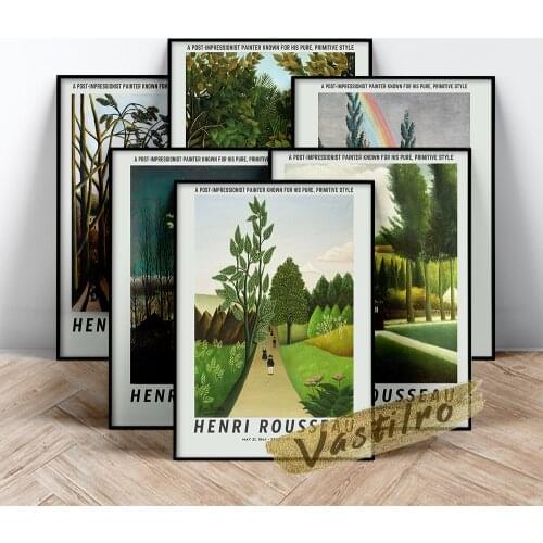 Henri Rousseau Famous Classic Poster, Rousseau Vintage Art Prints, The Banks Of The Bievre Near Bicetre Oil Painting, Idea Gift