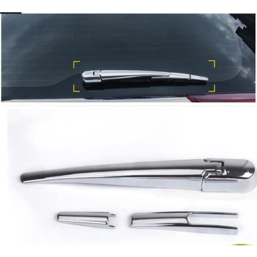 For Mitsubishi Outlander 2013 2015 2016 2017 2018 Chrome Rear Window Windshield Wiper Arm Blade Cover Trim Overlay Molding