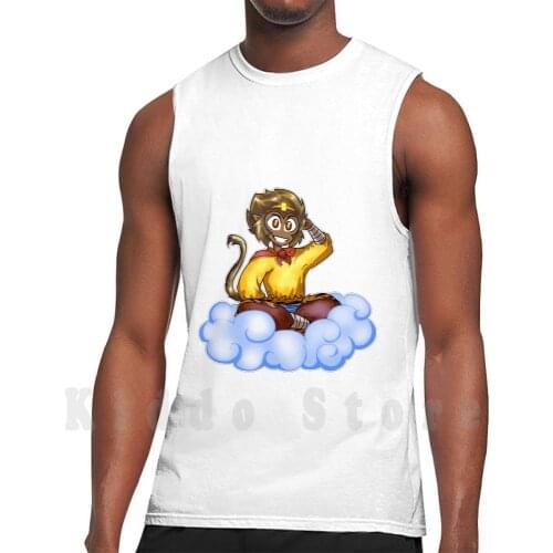 Monkey King tank tops vest 100% Cotton Sun Wukong Monkey King Journey To The West Overly Sarcastic Productions