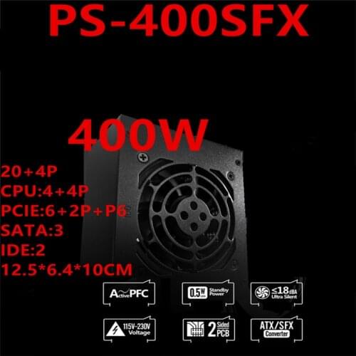 New PSU For 1Stplayer Brand Black Widow SFX Micro Quasi-silver HTPC/ITX Chassis 400W Power Supply 400W Power Supply PS-400SFX