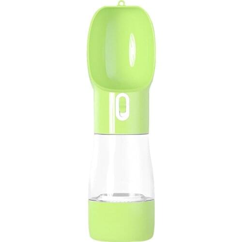 Dog Water Bottle Portable for Travel Water Dispenser with Food Container