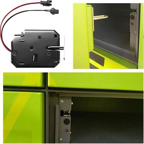 Professional Black Electronic Door Lock DC12V Electromagnetic Lock for Smart Express Cabinets Storage Door Lock Mini Lock