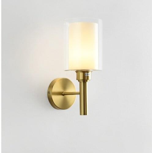 Modern Led Wall Lamp Glass Wall Lights Home Bedroom Living Room Nordic Decoration Stairs Light Creative Bedside Lamp Fixtures