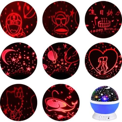 LED projector film 8 styles projection night light film only