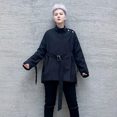 New Korea Style Slim Stand Fashion Classic Open Stitch Waistband Mens Short Trench Coat Autumn Casual Male Windbreaker Overcoat