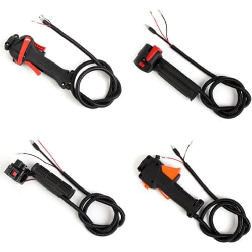 Lawn Mower Throttle Cable Universal Control Switch Lever Handle for Trimmer Brush Cutter Diaphragm Direct Throttle Switch