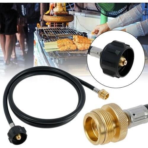 Multi-purpose Gas Stove Pipe Propane Adapter Hose Durable Easy Install Propane Tank Converter Barbecue Replacement Parts
