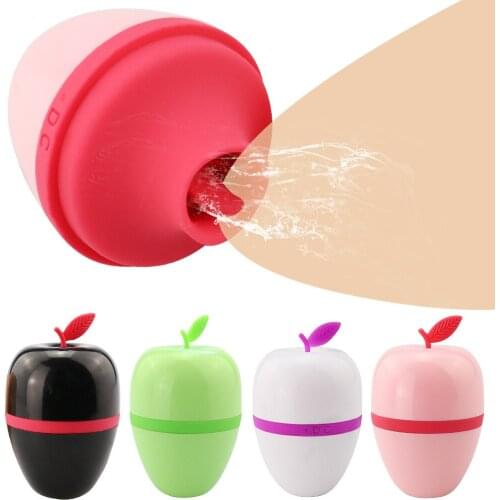 Apple Egg Female Masturbation Massage Vibrator Clitoris Stimulation Tongue Licking Suction Vaginal Nipple Device