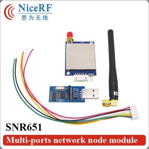 2pcs/pack SNR651 470MHz RS485 Interface Embedded Multi-ports Network Node Module for Wireless Networking Data Transmission