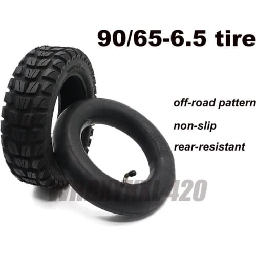 90/65-6.5 TUOVT tires for 11 inch electric motor scooter outer and inner tubeless tires Inflatable non-slip nylon thicken tire