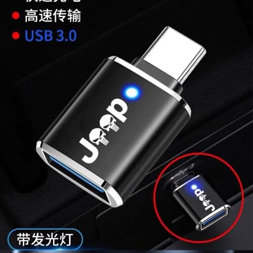 USB C OTG Adapter Fast USB 3.0 to Type C Adapter for MacbookPro Xiaomi Huawei Mini USB Adapter for Jeep Renegade Compass