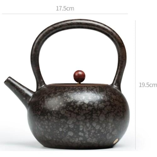 Automatic TeaPot Pottery Thick Bottom Pots Fashion Solid Color Handmade Chinese Style Simple Teawares Teteras Stove Kettle E50TP