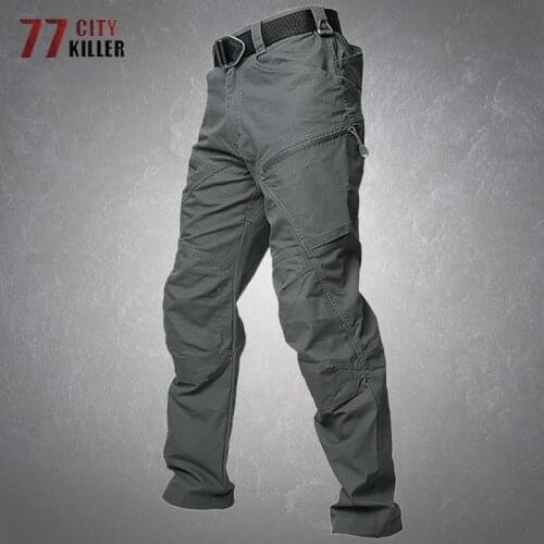 Tactical Pants Men Waterproof Breathable Big Pocket Cargo Trousers Male Outdoor Hiking Clilmbing Stretch Military Mens Pants