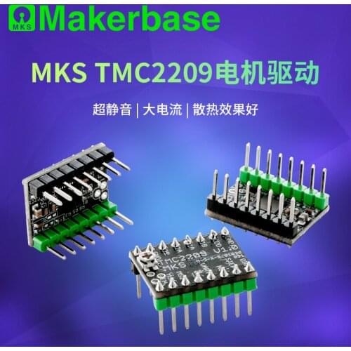 Makerbase MKS TMC2209 2209 Stepper Motor Driver StepStick 3d printer parts 2.5A UART ultra silent For SGen_L Gen_L Robin Nano