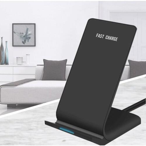 Double coil 10W fast charging direct charging vertical wireless charger