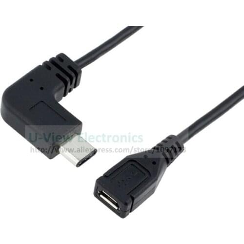 Reversible Right Angled 90 Degree USB 3.1 Type C Male to Micro USB 2.0 Female Data Cable/Free DHL Shipping/100PCS
