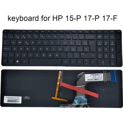 Backlit spanish keyboard pc for HP Pavilion 15-P 008au 15-p000 15-p030nr 15-K 15-V 17-P 17-F Spain laptop keyboards 9Z.N9HBQ.90S