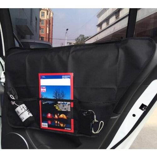 2 Pieces Car Window Storage Bag Cover Trunk Organizer Bag High Capacity Multi-use Oxford Automobile Box Phone Book Drink Holder