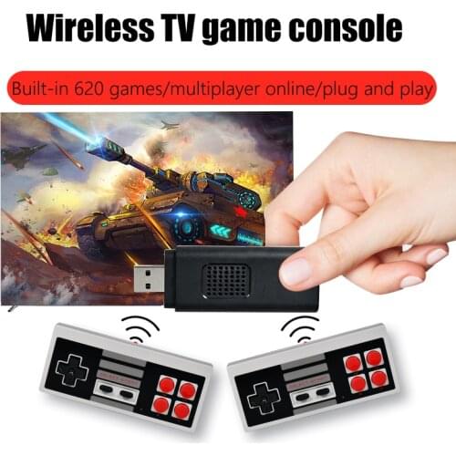 Mini TV Games Console Retro 8 Bit Player Console Video Game Built-In 620 Classic Games Arcade Gaming HD Machine USB Console