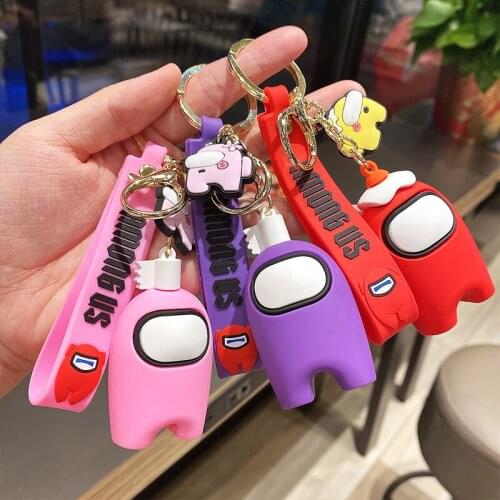 Cartoon Anime Game Cute Keychain Creative Doll Epoxy Keyring Car Keys Game Accessories Valentines Day Gifts Boyfriend Pendants