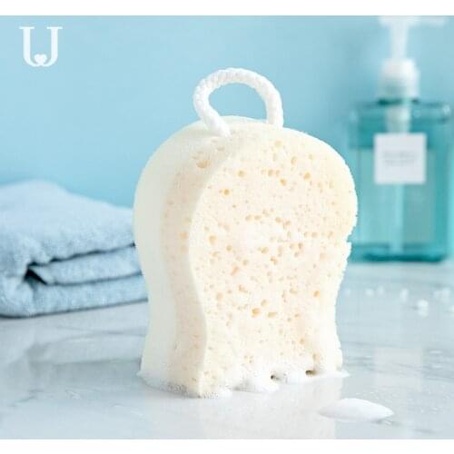 JORDAN JUDY Cartoon Bath Sponge Soft SAin Bath Ball Exfoliating Sponge Environmental Safety Double-sided Design with Lanyard