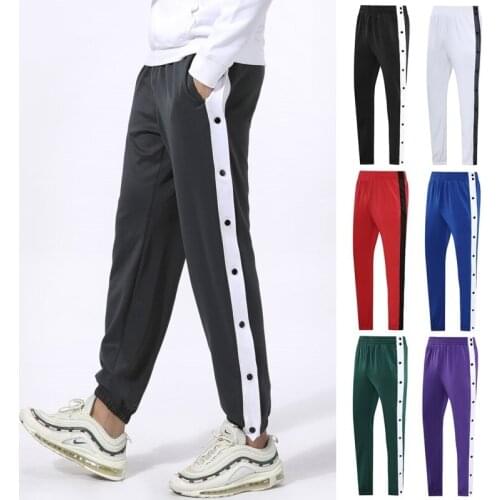 Men Running Sports Pants Outdoor Training Fitness Long Sweat For With High Quality Zipper Basketball Soccer Jogging Pants