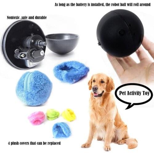 New 6Pcs/Set Household Cleaning Supplies Activation Ball Pet Plush Toy Floor Clean Cat Dog Puppy Toys Automatic Vacuum Cleaner