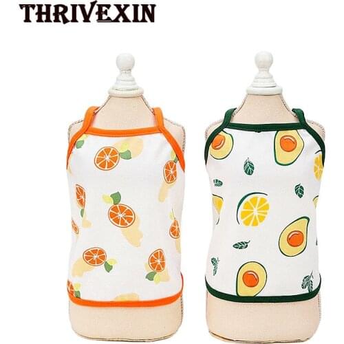 Pet Clothes Dog Fruit Camisole Spring and Summer New Style Pet Clothing Short Summer Camisole Skirt Puppy Clothes Girl Dog Skirt