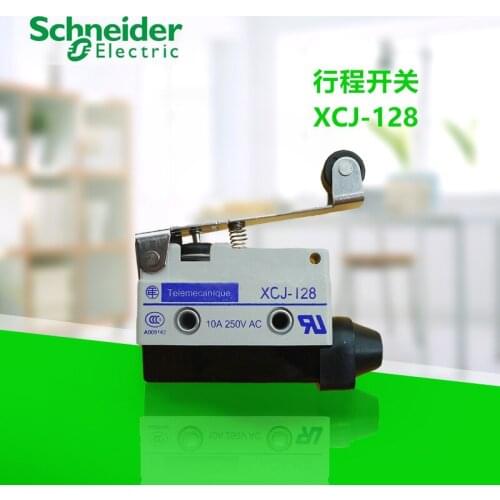 Optimized travel limit switch micro switch 1P, 1C / O, with soft rubber cable cover, long flat flat wheel XCJ128 fast action