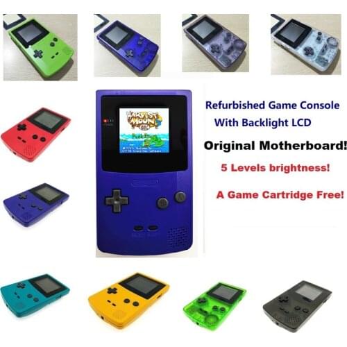 Professionally Refurbished For Game Boy Console For GBC Console With Backlight Backlit LCD Mod Console