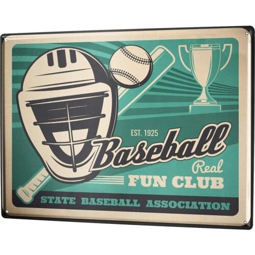 SINCE 2004 Tin Sign Sport Baseball
