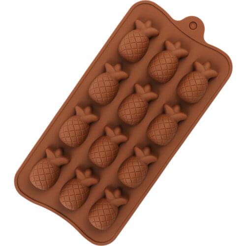 Pineapple Shape Silicone 3d Chocolate Molds Cake Bakeware Baking Tools Cake Decorating Tools Fondant Candy Silicone DIY Mould