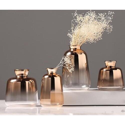 Glass Vase Planter Terrarium Flower Pot Water Display Planter Home Art Decor