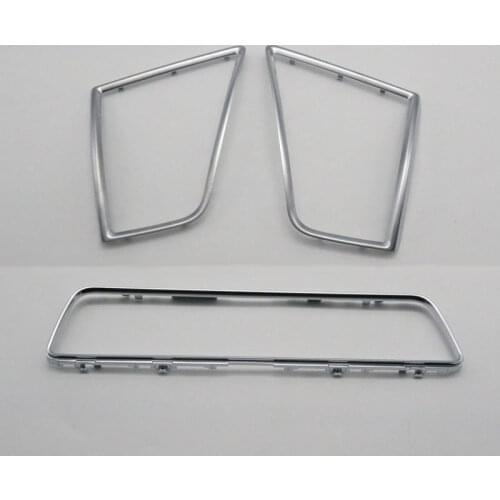 For Audi Q5 2009 2010 2011 2012 2013 2014 2015 2016 2017 Air Conditioner Outlet Air Conditioning Vents Chrome Cover Plate Frame