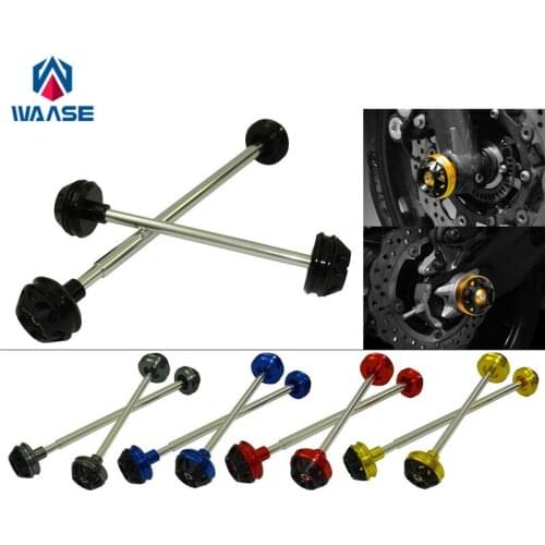 Waase GSXS750 Front & Rear Wheel Fork Axle Sliders Cap Crash Protector For Suzuki GSR750 GSX-S GSXS 750 2012 2013 2014 2015 2016