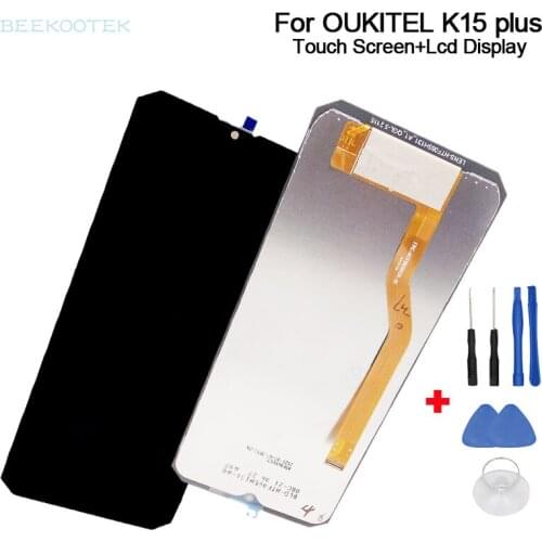 New Original For Oukitel K15 plus LCD Display Screen Touch Digitizer Assembly For Oukitel K15plus 6.52inch Smartphone Android 10