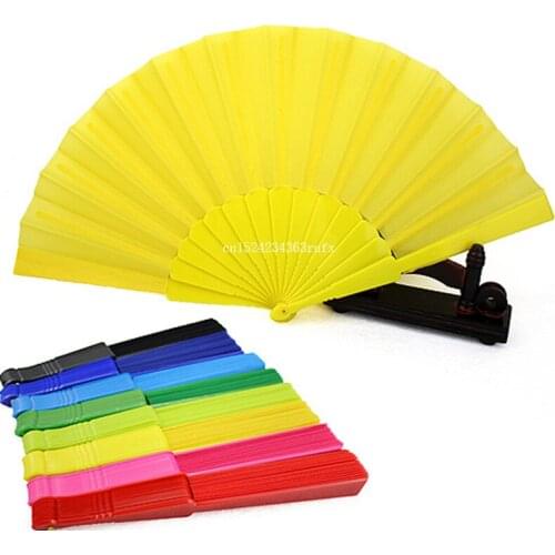 100pcs Plastic Wedding Fan Foding Hand Fan Wedding Shower Favors For Guests Wedding Party Decoration Giveaways