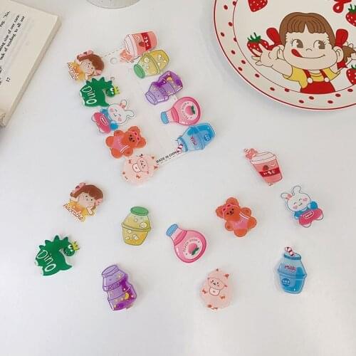 12PCS/Set New Girls Cute Cartoon Ice Cream Unicorn Hair Clips Kids Lovely Hairpins Headband Barrettes Fashion Hair Accessories
