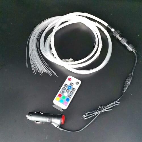 12V Multi Color RGB Fiber Optic Star Light kit Car Limo Headliner Lighting