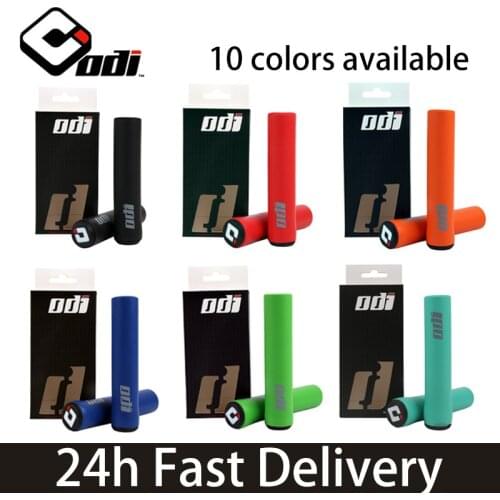 2PCS ODI Brand Colorful Bicycle Grips Mountain MTB Bike Handlebar Grips Anti-Slip Cycling Grip Cover Bike Parts Dropshipping