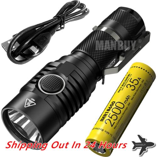 2020 NITECORE 1800 LMs MH23 +IMR18650 Rechargeable Battery CREE XHP35 HD LED Super Bright Baton Torch Waterproof Mini Flashlight