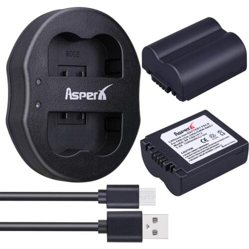 2x CGA-S006 DMW-BMA7 Batteries and Battery Charger for Panasonic Lumix DMC-FZ7, DMC-FZ8, DMC-FZ18, DMC-FZ28, DMC-FZ38, DMC-FZ50