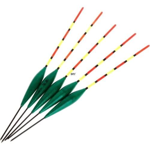 5 Pcs/Set Fishing Float Buoy Fluorescent Ice Fishing Winter Carp Tackle Barr Wood Luminous Accessories INY