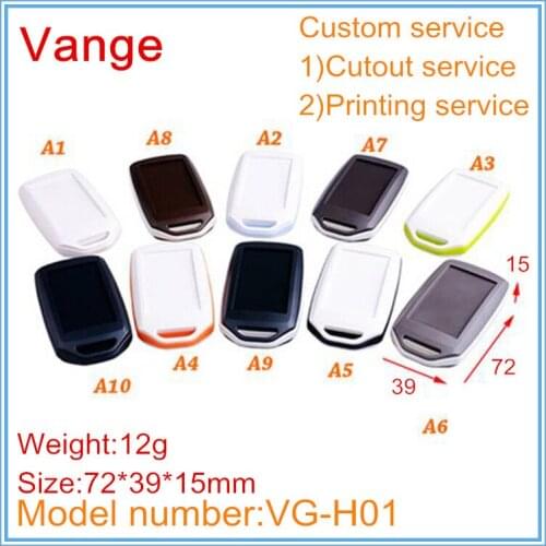 5pcs/lot mold making electronic case ABS plastic material box enclosure diy 72*39*15mm for inductive module project