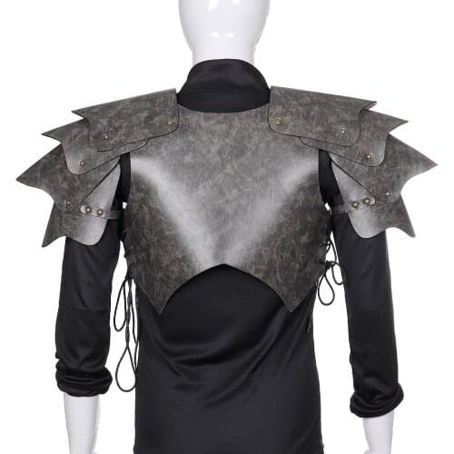 Cospty Viking LARP Adult Costume Armour PU Leather Warrior Medieval Knight Men Armor Cosplay
